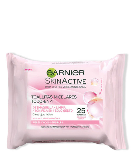 SKIN ACTIVE TOALLITAS DESMAQUILLANTES