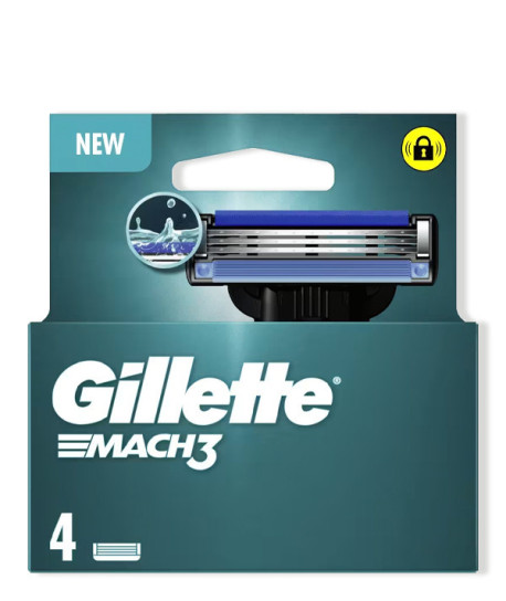 GILLETTE MACH3 MAQUINILLA DE AFEITAR RECAMBIOS 4 UDS