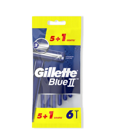 GILETTE BLUE II PACK 5 + 1