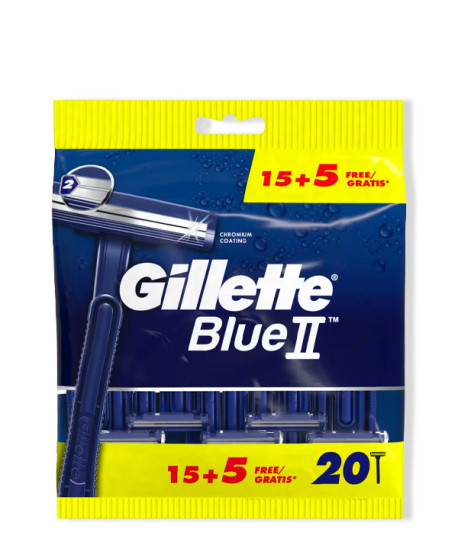 GILLETTE BLUE II PACK 10+5