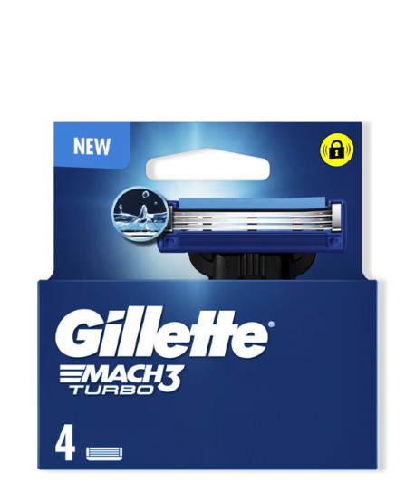 GILLETTE MACH3 TURBO RECAMBIOS 4 UDS