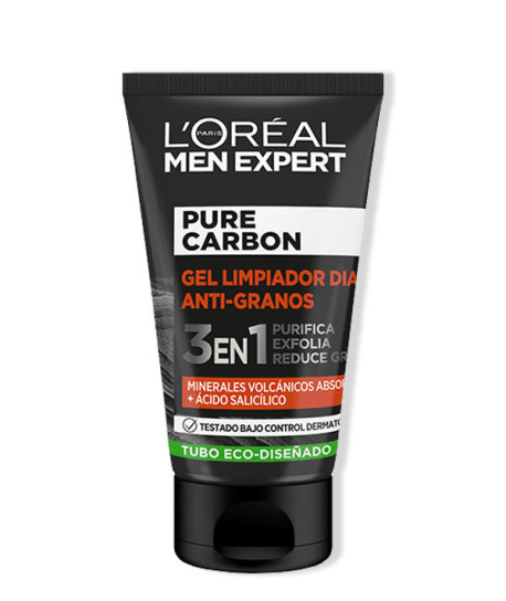 L'ORÉAL MEN PURE CARBON GEL LIMPIADORA ANTI-GRANOS