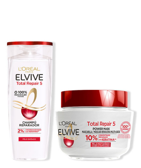 ELVIVE TOTAL REPAIR PACK MASCARILLA Y CHAMPÚ