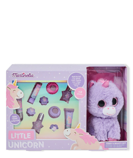 LITTLE UNICORN SET DE MAQUILLAJE CON PELUCHE