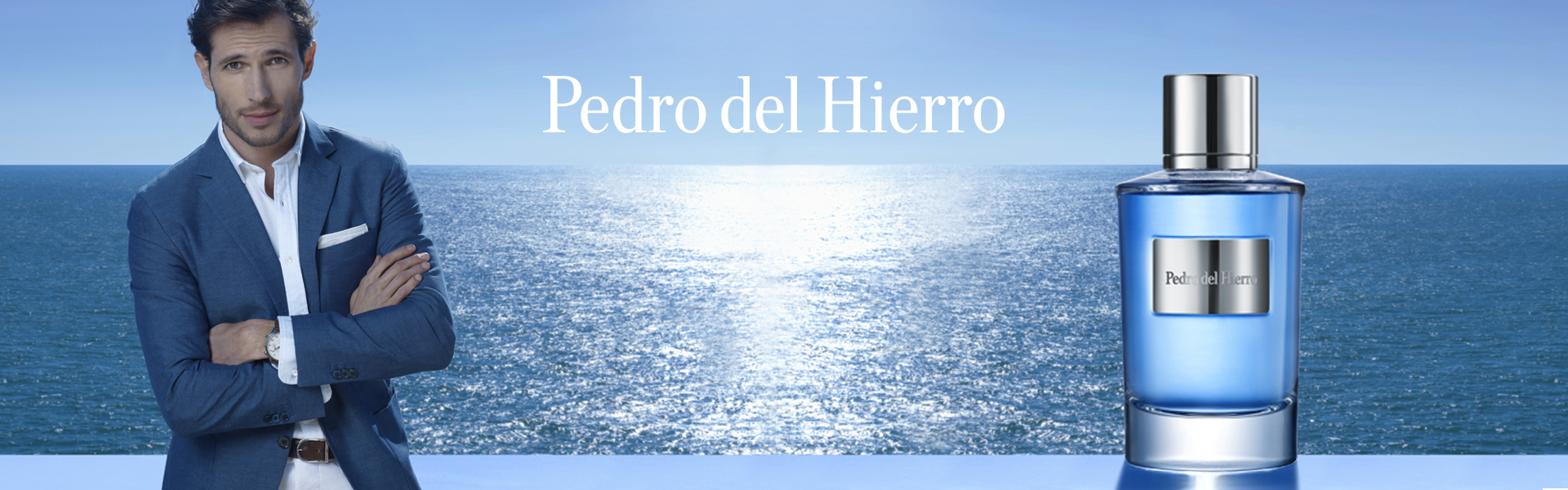  Pedro del Hierro, PDH, Eau Fraiche, fragancia, para hombres,  Eau de Toilette, EDT, 3.4oz, 3.4 fl oz, colonia, spray, azul, plata,  botella, hecho en España, por Tailored Perfumes (PH003) : Belleza