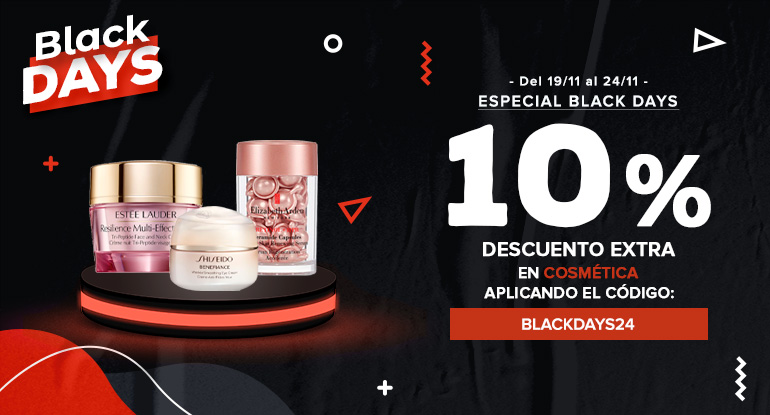 BLACK DAYS COSMETICA 2024 | CUPÓN 10% | HOME IZQ