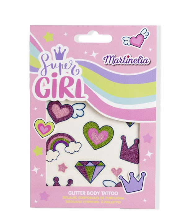  SUPER GIRL GLITTER BODY TATTO