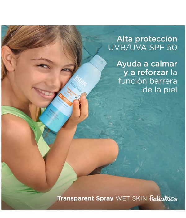 TRANSPARENT SPRAY WET SKIN PEDIATRICS SPF50