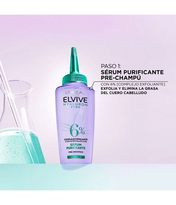 ELVIVE HYALURON PURE SERUM PURIFICANTE 6% PRE-CHAMPÚ