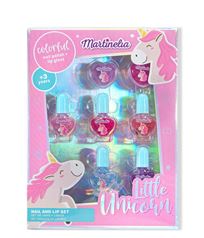 SET UÑAS Y LABIOS UNICORNIO